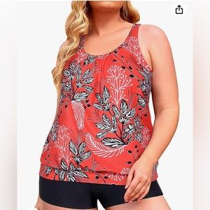Women’s Younique 3 Piece Tankini Set, Swimsuit, Sz Large